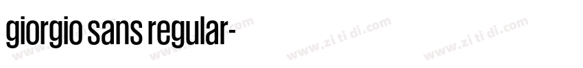 giorgio sans regular字体转换